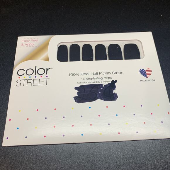 Color Street Other - NIP Color Street MIDNIGHT IN MANHATTAN FMC146 black nail polish strips